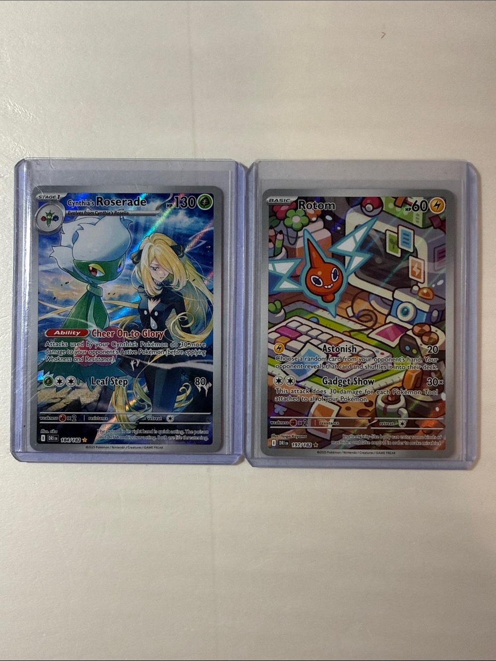 Pokemon Roserade & Rotom Full Art Holo Duel Set - Destin rivals